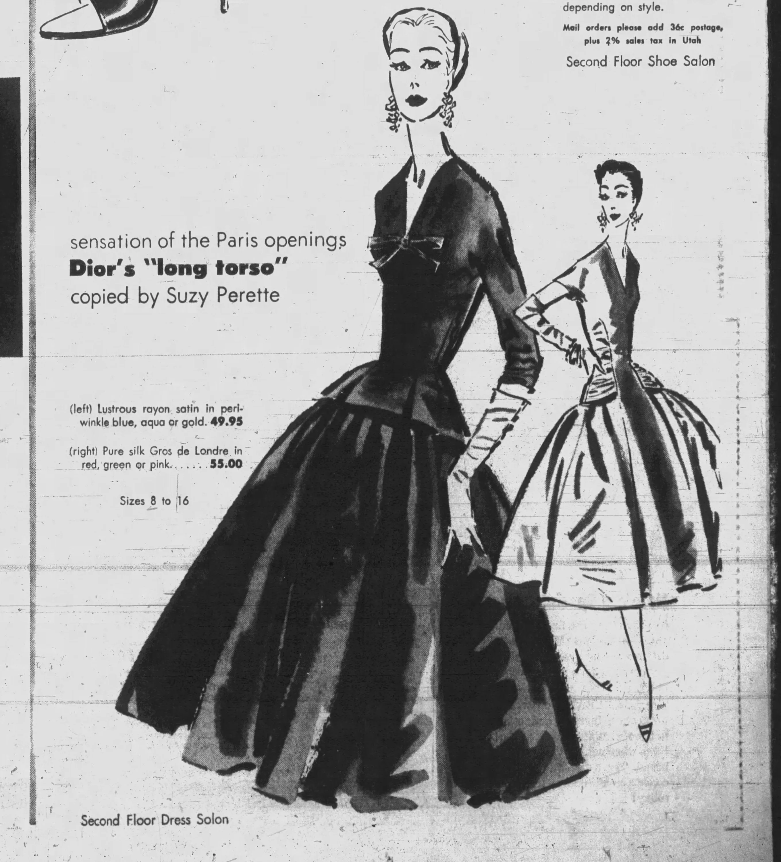 1950s SUZY PERETTE navy SILK dress small | new fall
