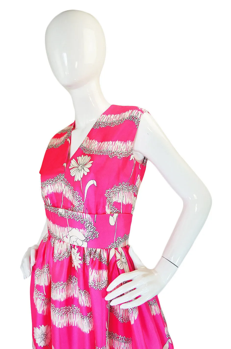 1960s Silk Harvey Berin Pink Gown