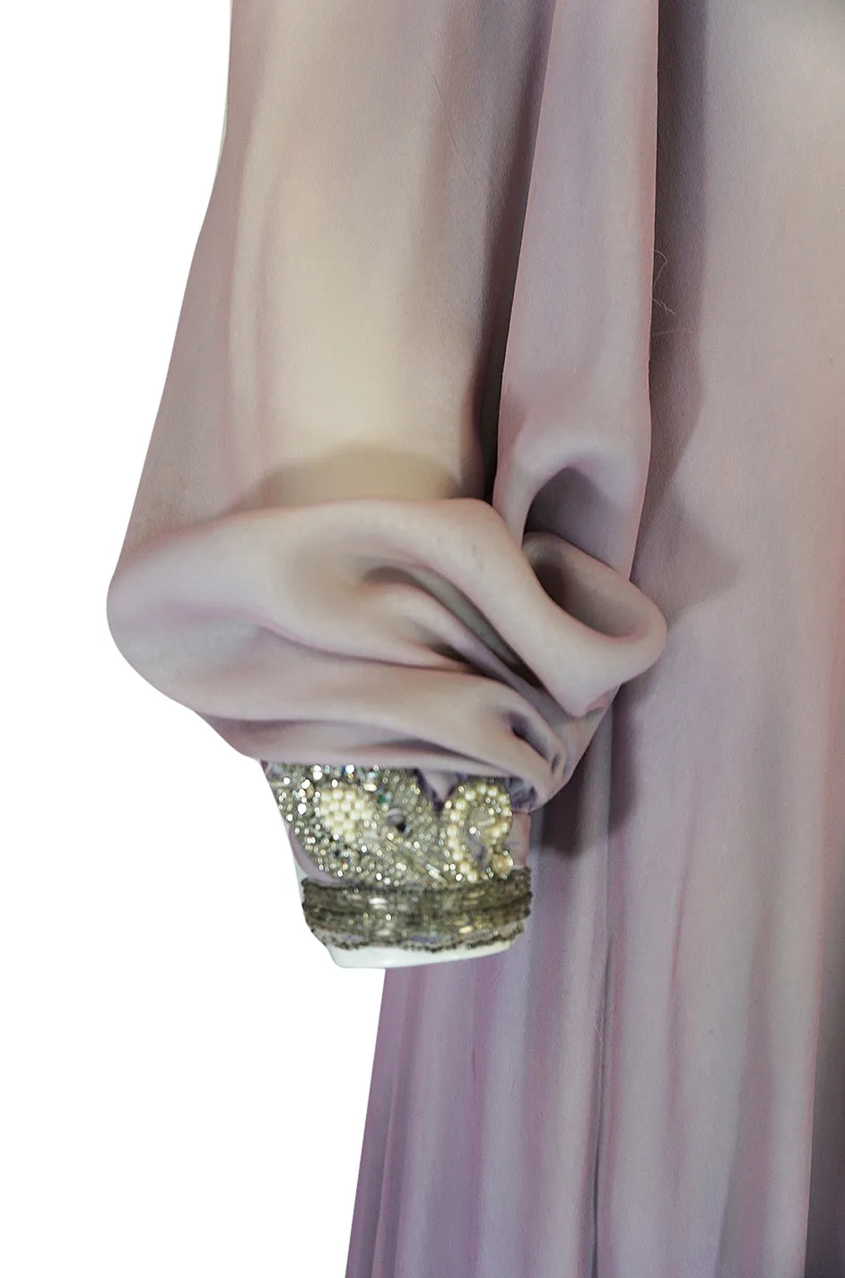 1970s Stavropoulos Couture Layered Bias Cut Silk Chiiffon Dress