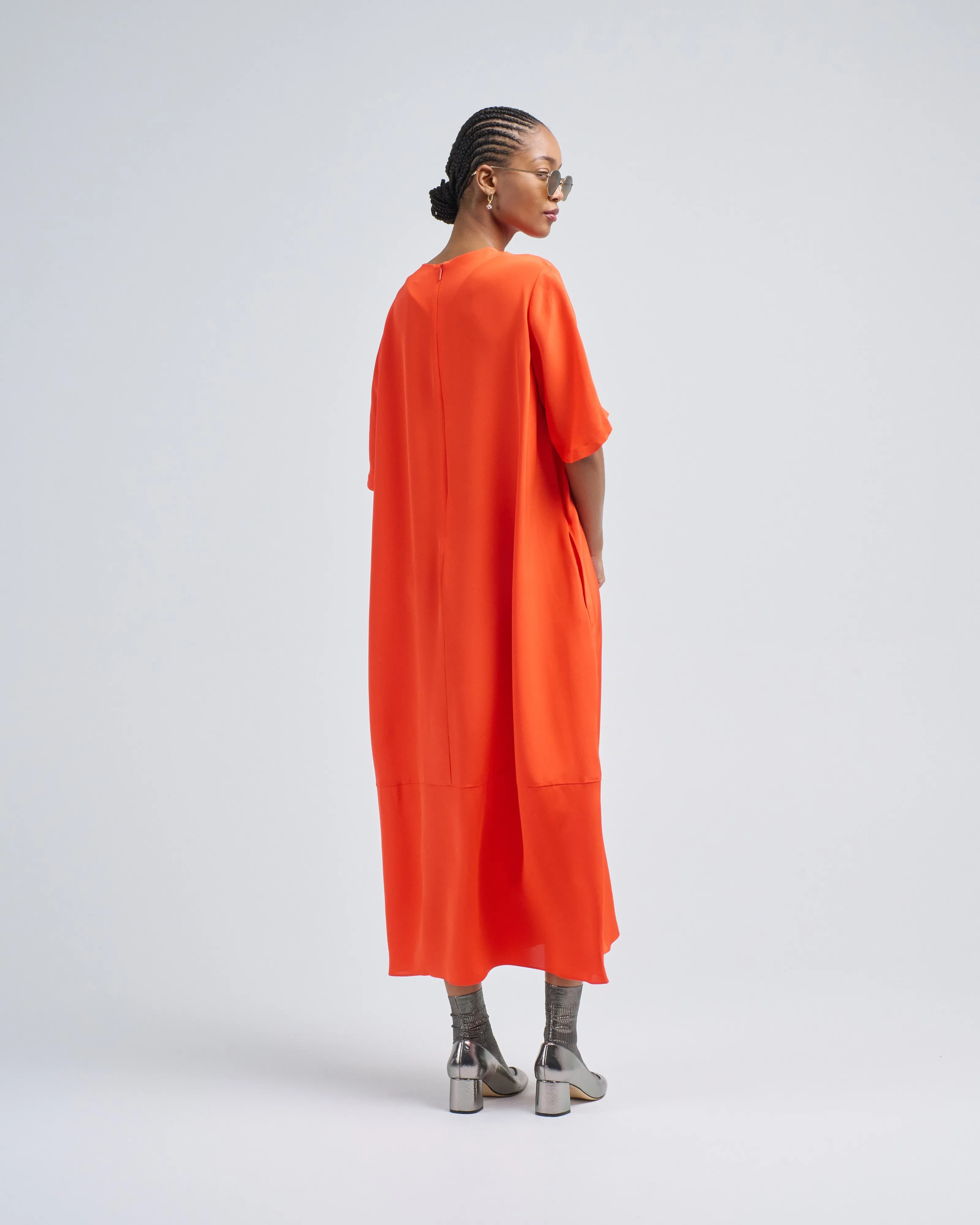 4 ply silk tshirt dress