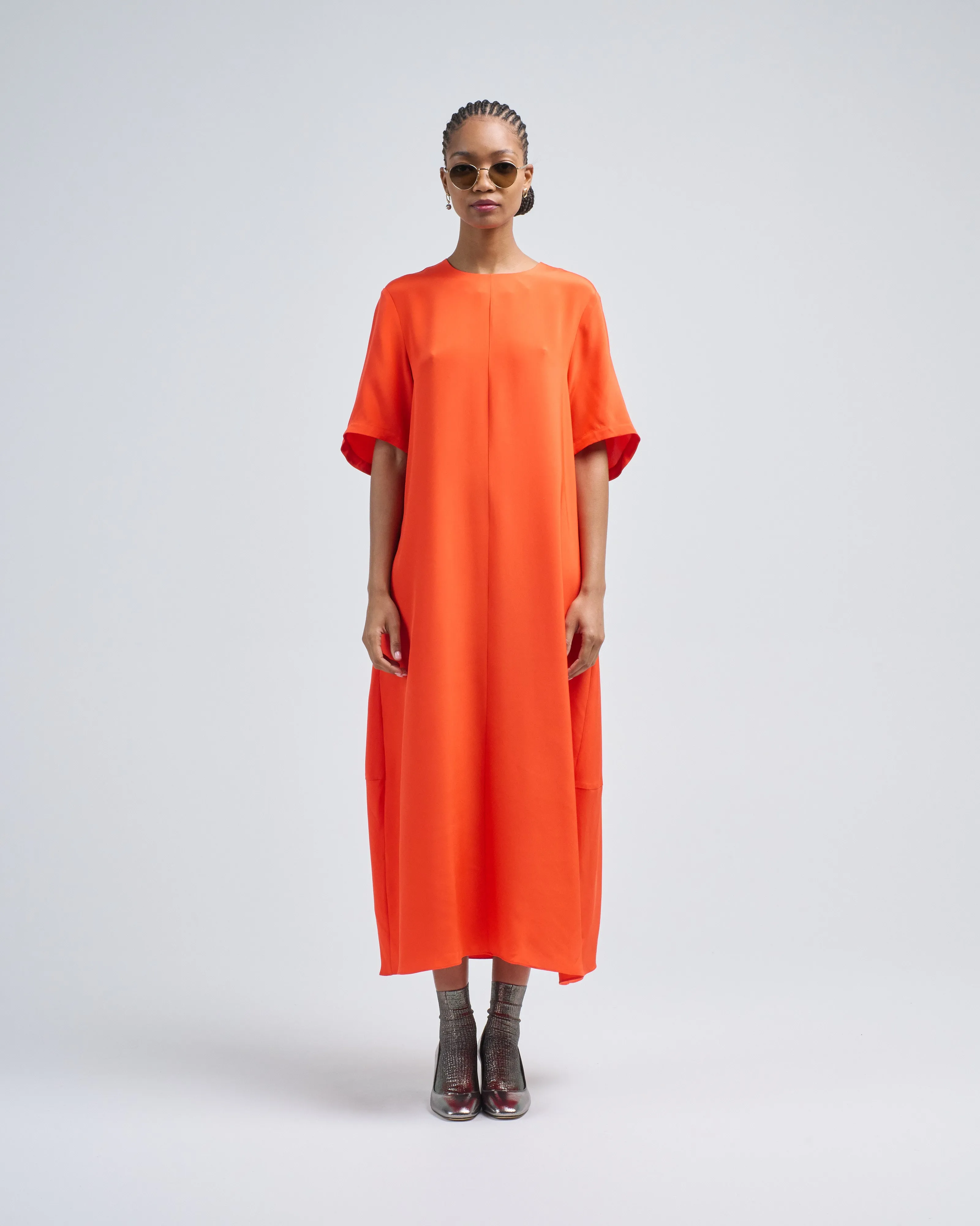 4 ply silk tshirt dress