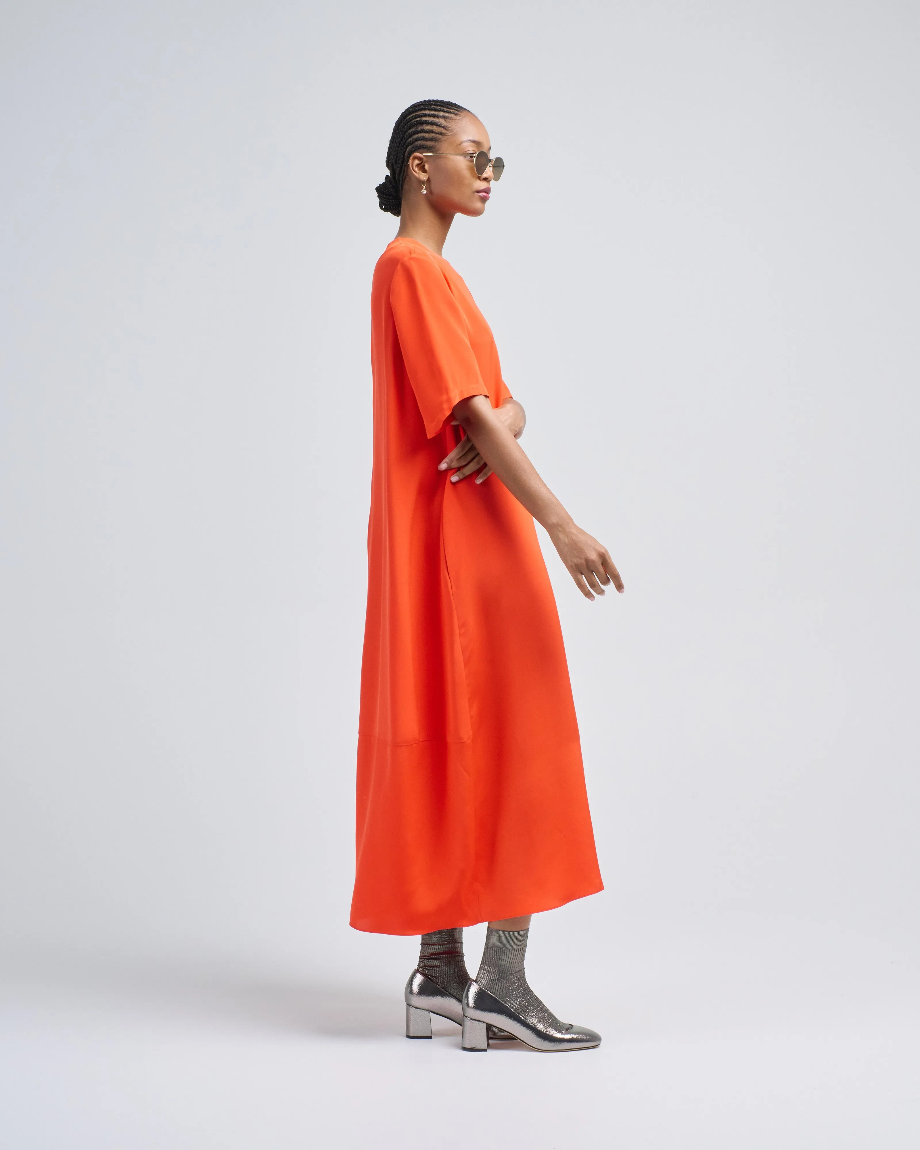 4 ply silk tshirt dress