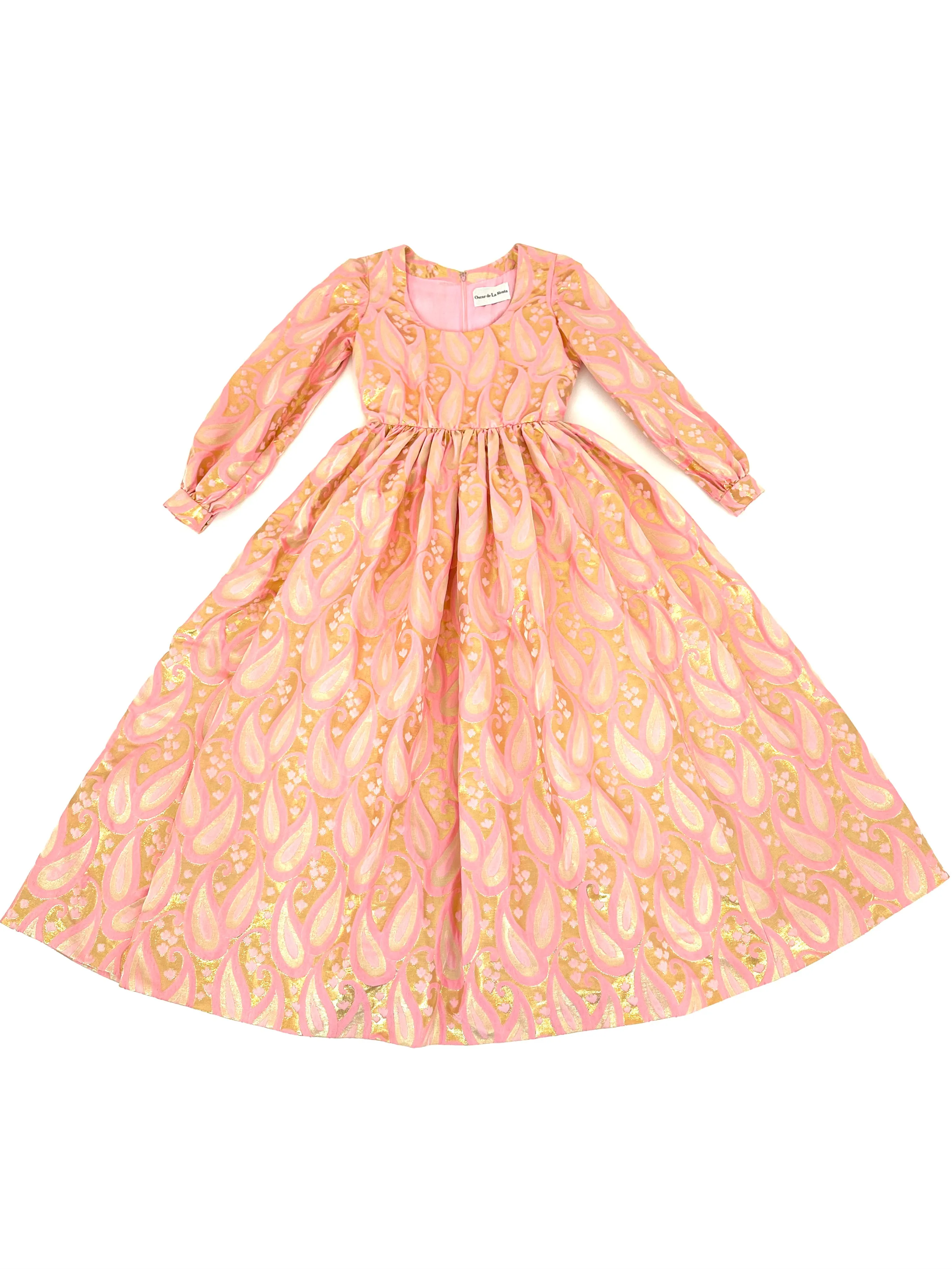 70s Oscar De La Renta Lamé Gown