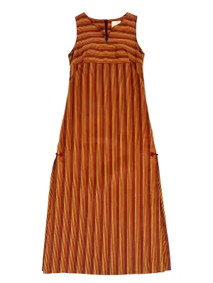 90s OMO Norma Kamali Striped Maxi Dress