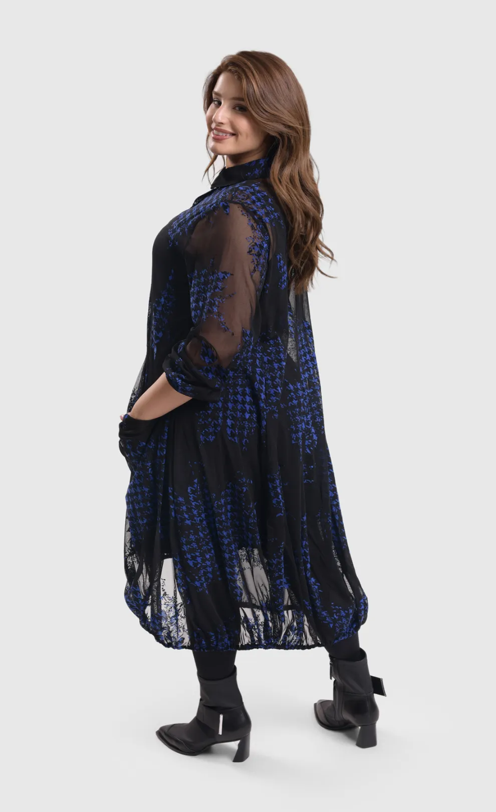 Alembika Floral Check Wonderful Dress