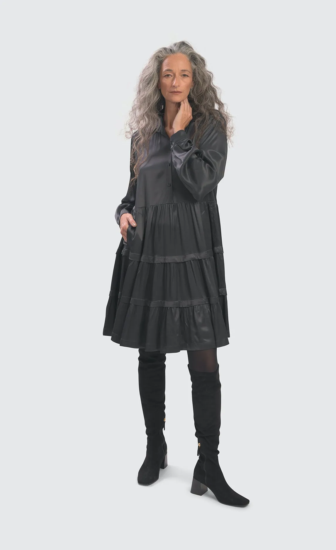 Alembika Urban Satin Babydoll Dress