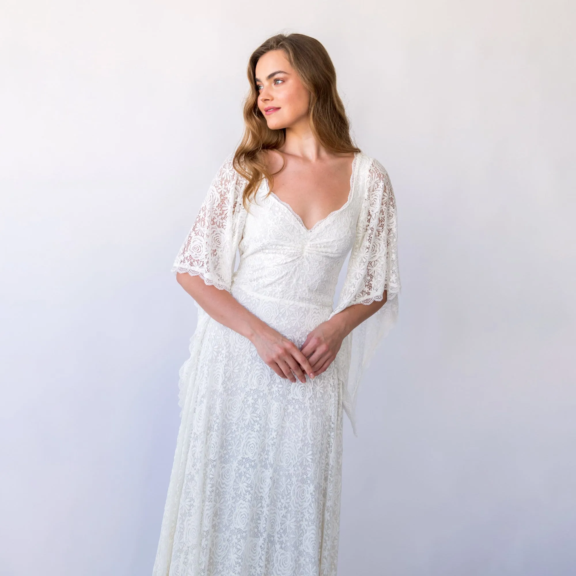 Angel Sleeves Dress #1426