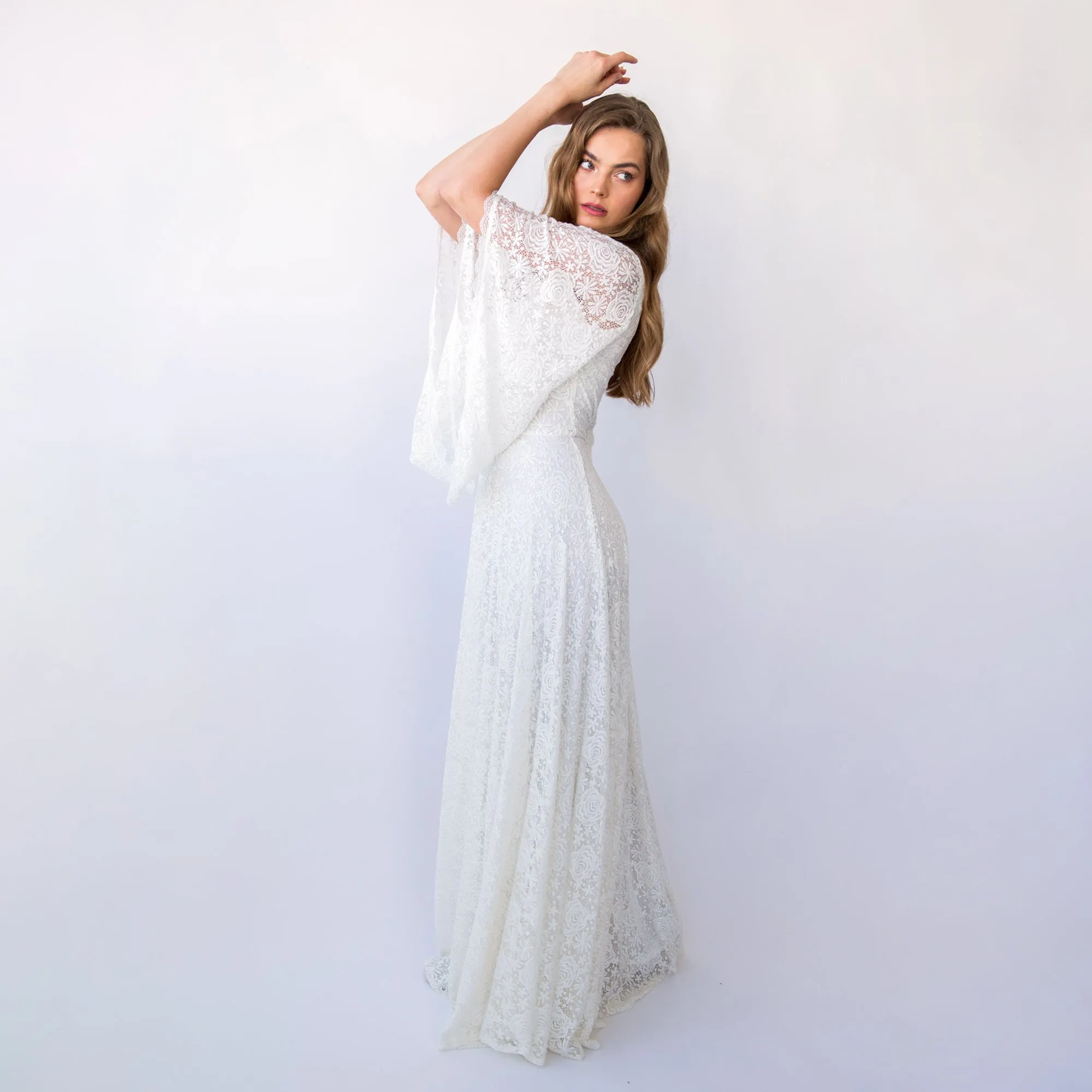 Angel Sleeves Dress #1426