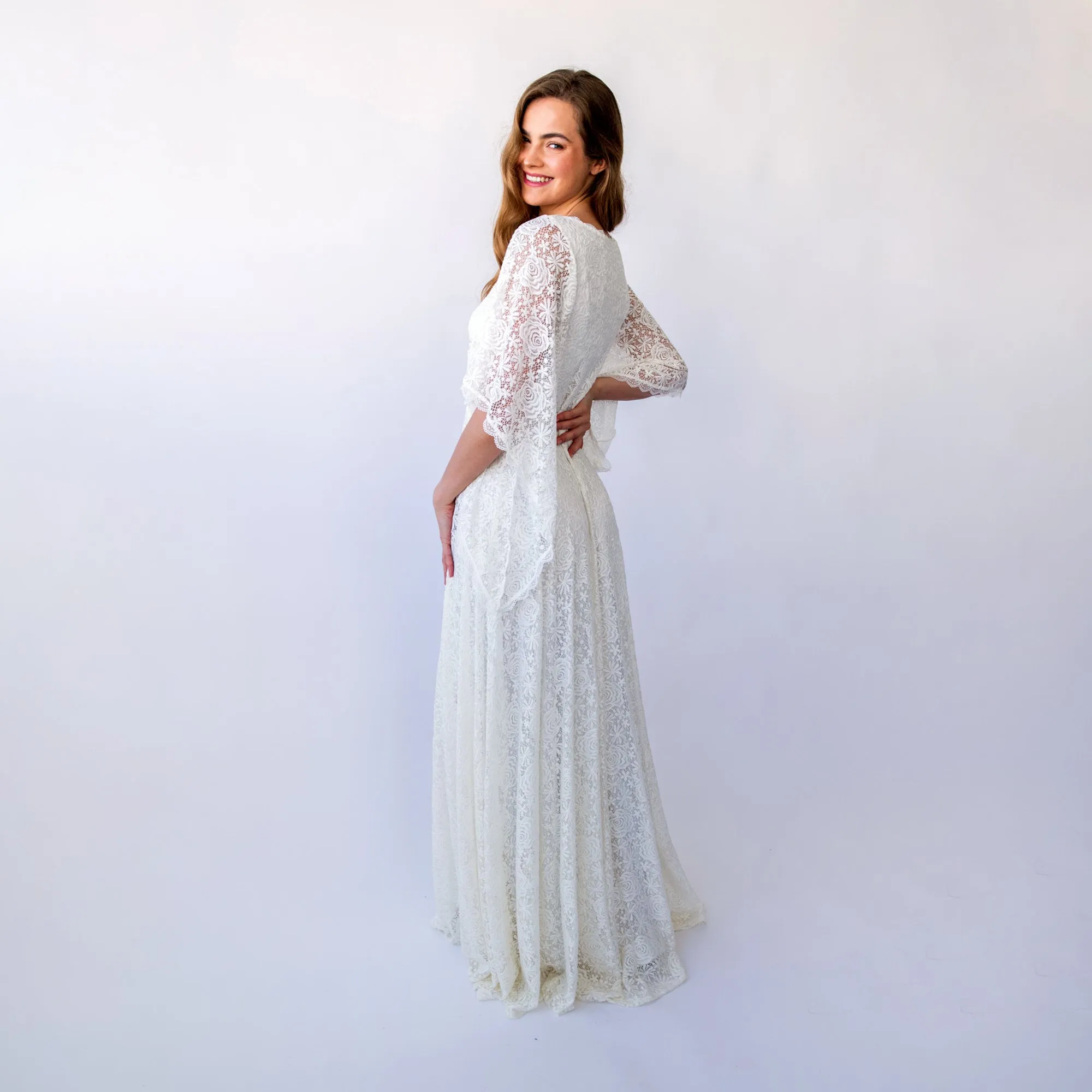 Angel Sleeves Dress #1426