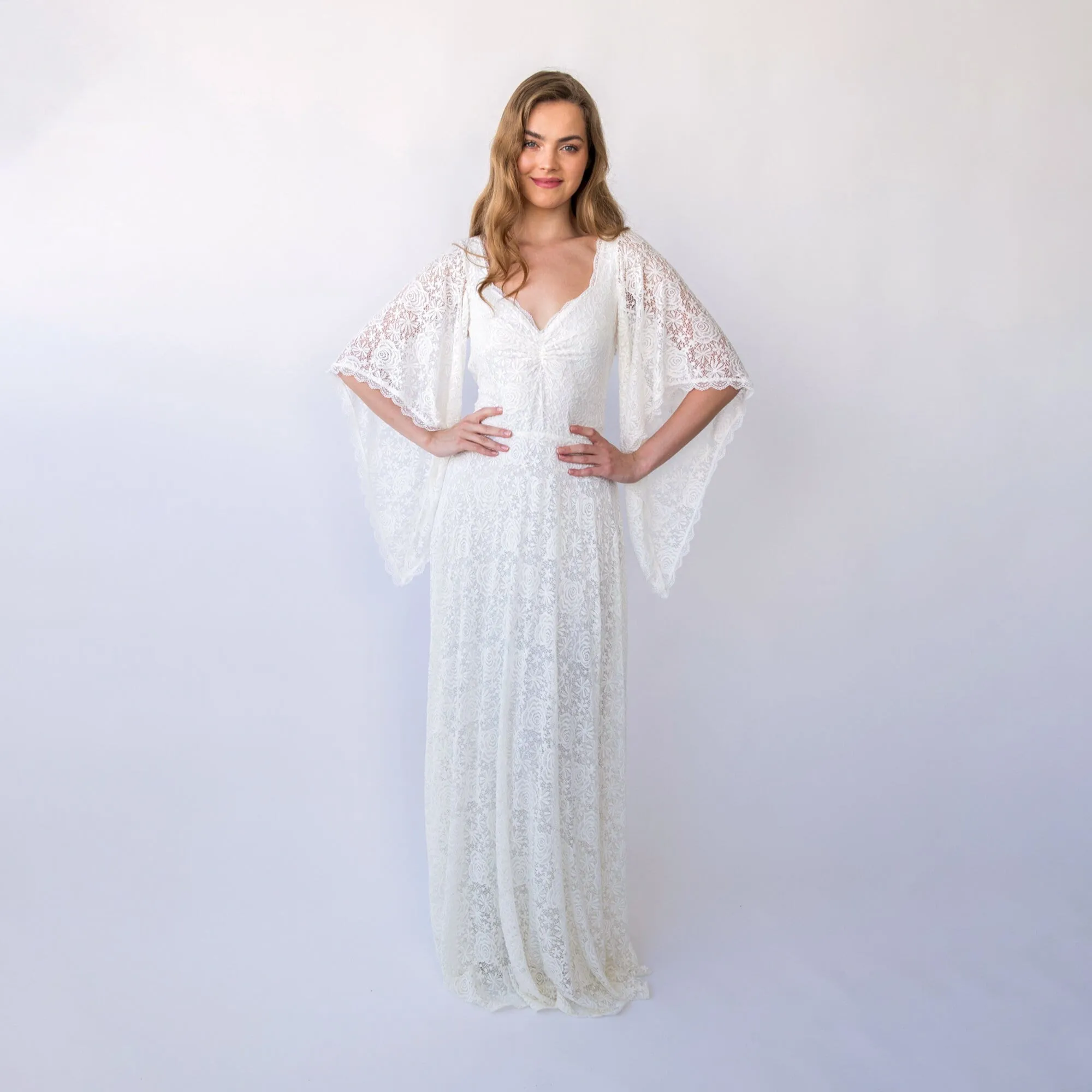 Angel Sleeves Dress #1426