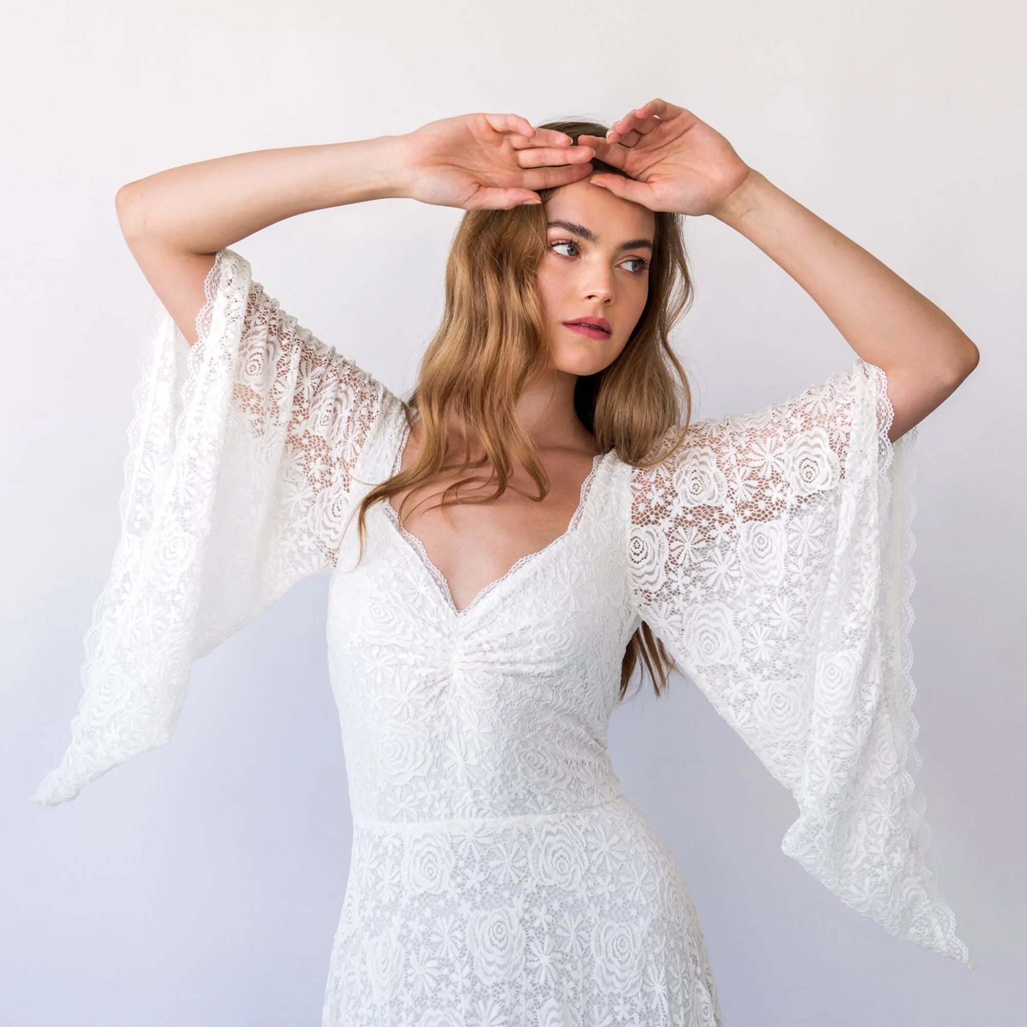 Angel Sleeves Dress #1426
