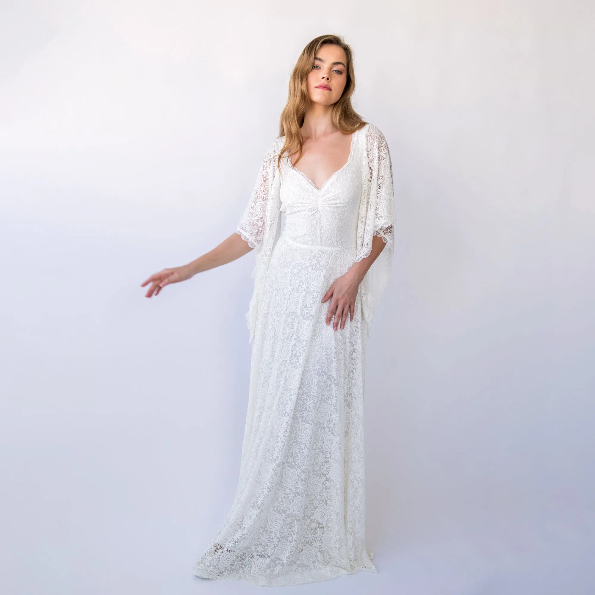 Angel Sleeves Dress #1426