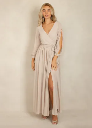 Aniya Bridesmaid Dress in Sand