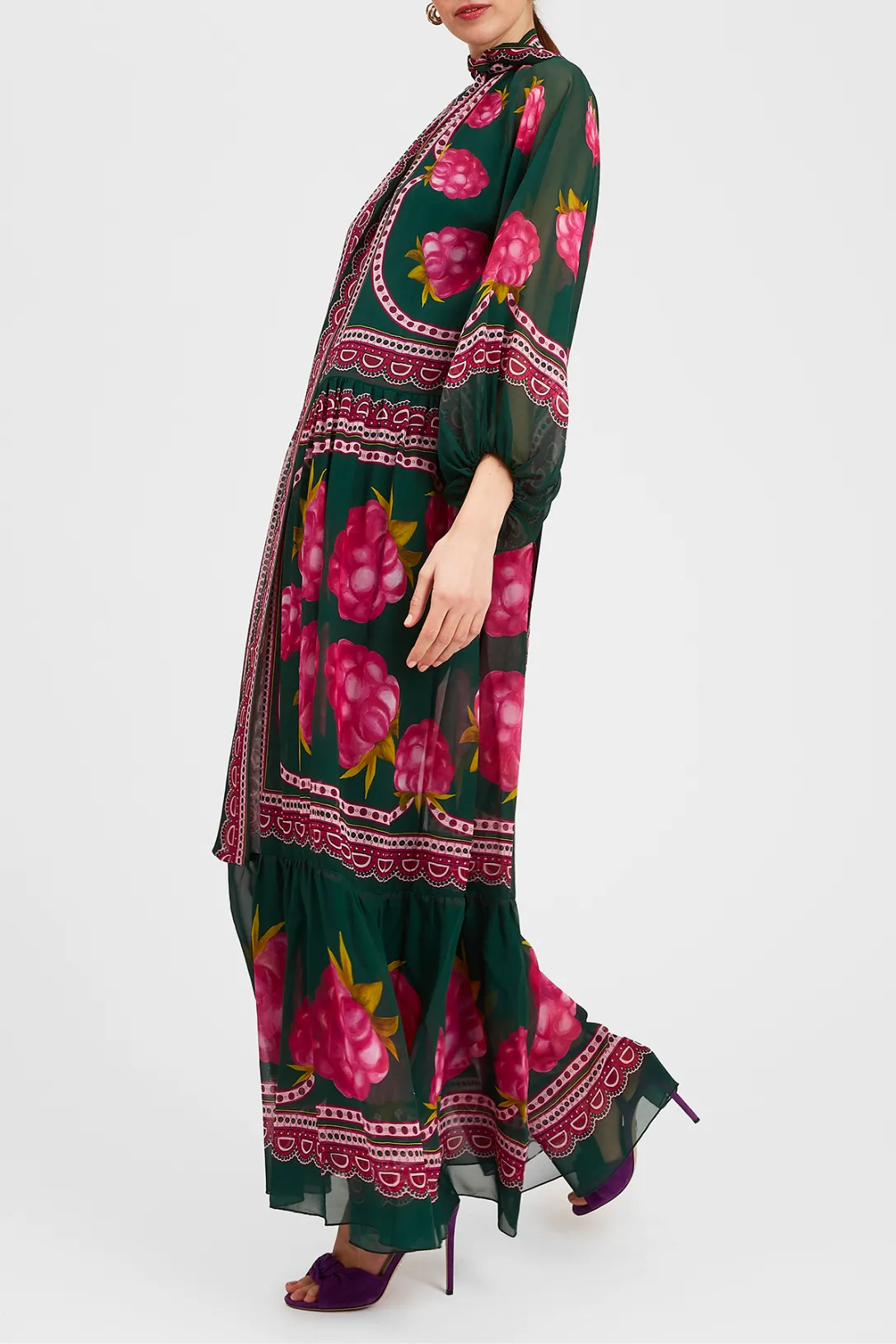 Athena Dress | Lampone Placée Emerald