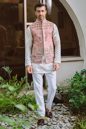 baby pink waistcoat