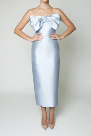 Bettina Silk and Wool Midi Dress