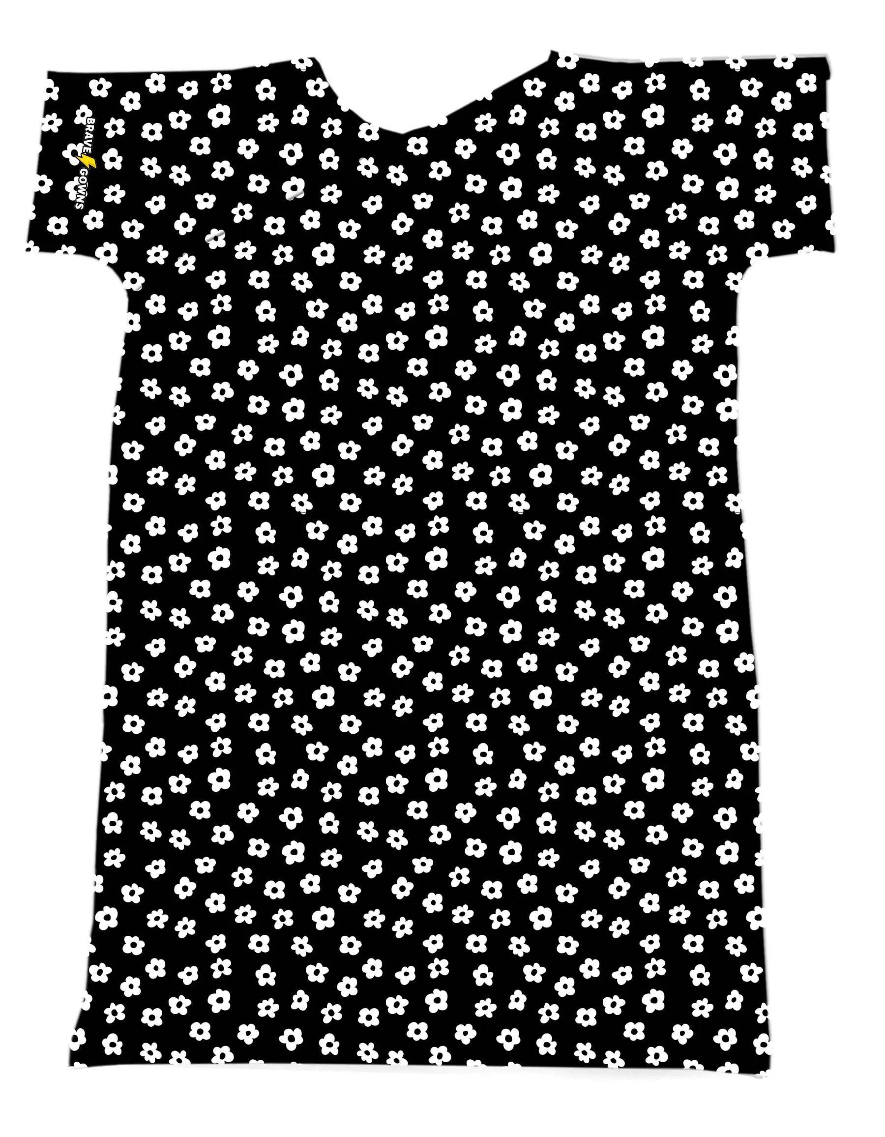 BLACK & WHITE FLORAL
