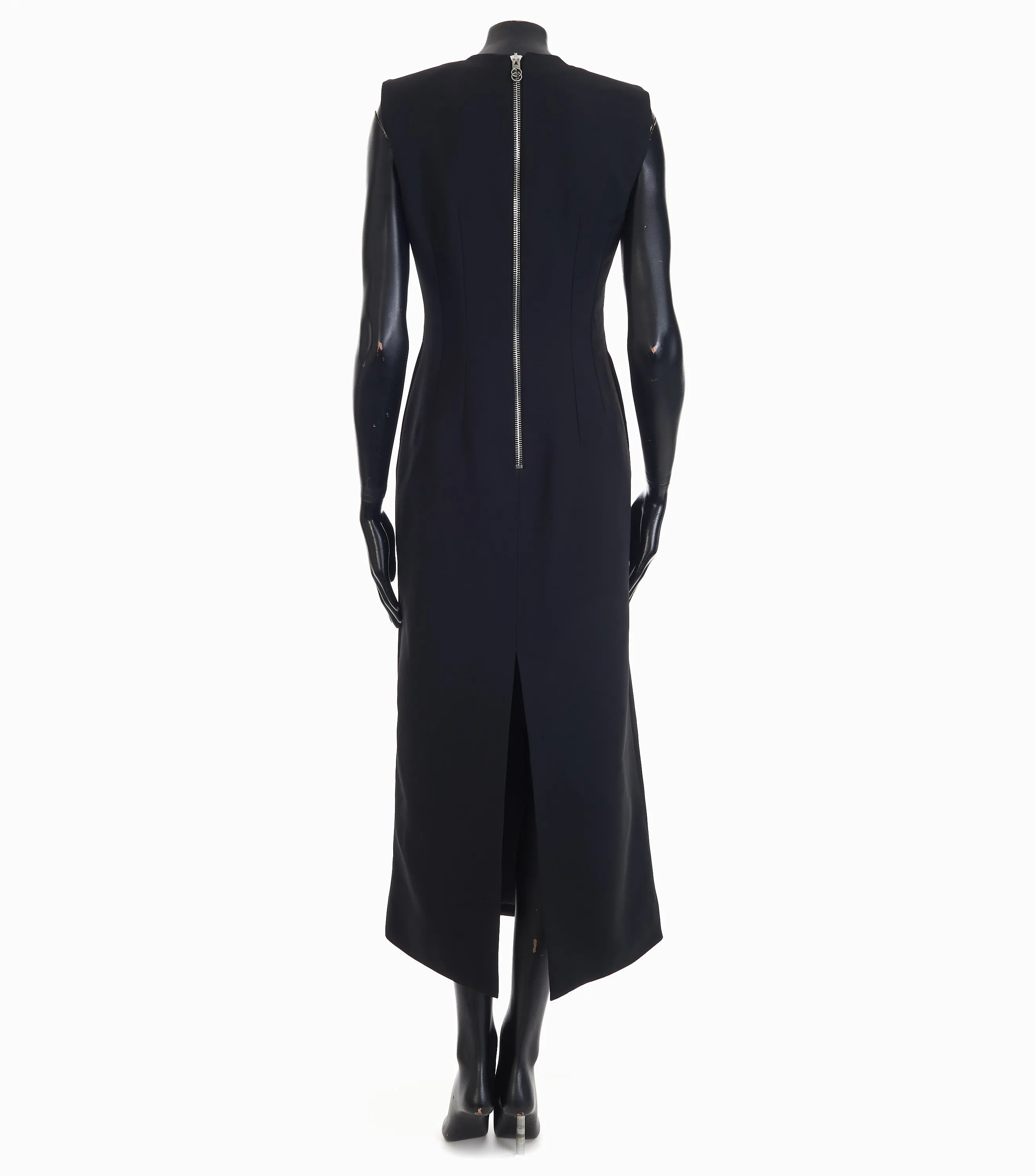 Black Crêpe Wool Dress