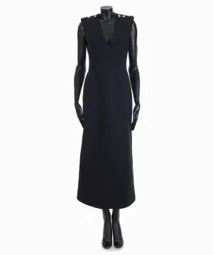 Black Crêpe Wool Dress