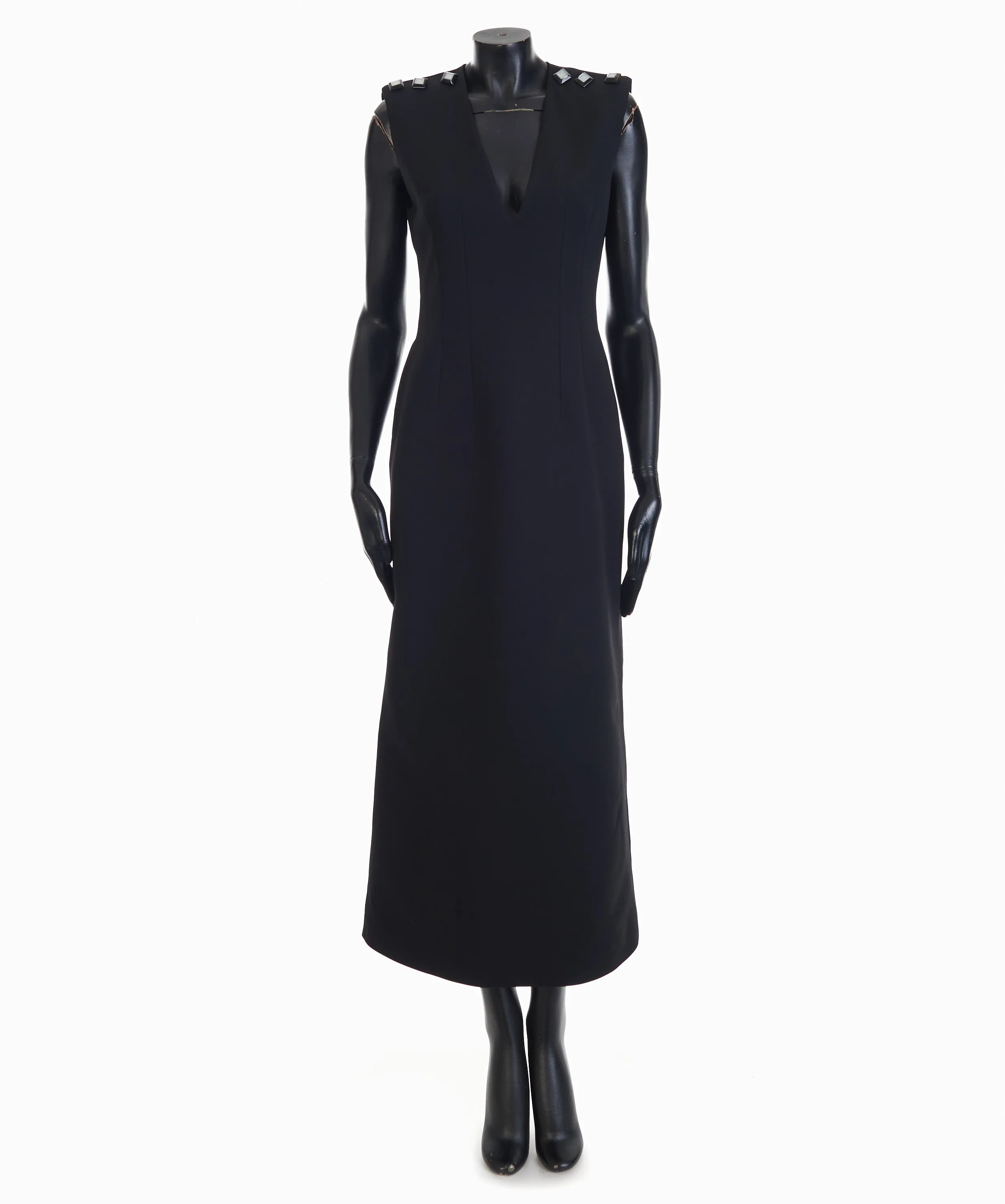 Black Crêpe Wool Dress