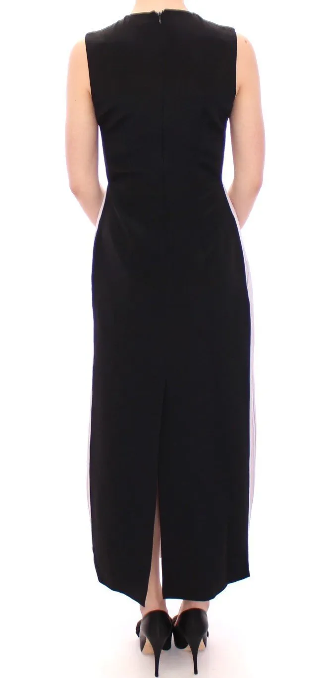 Black Lavender Gown Maxi Silk Long Dress