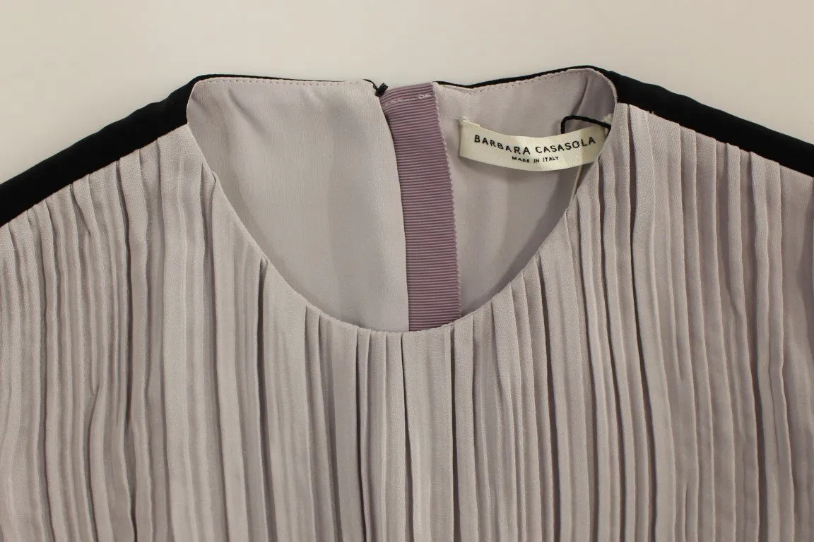 Black Lavender Gown Maxi Silk Long Dress