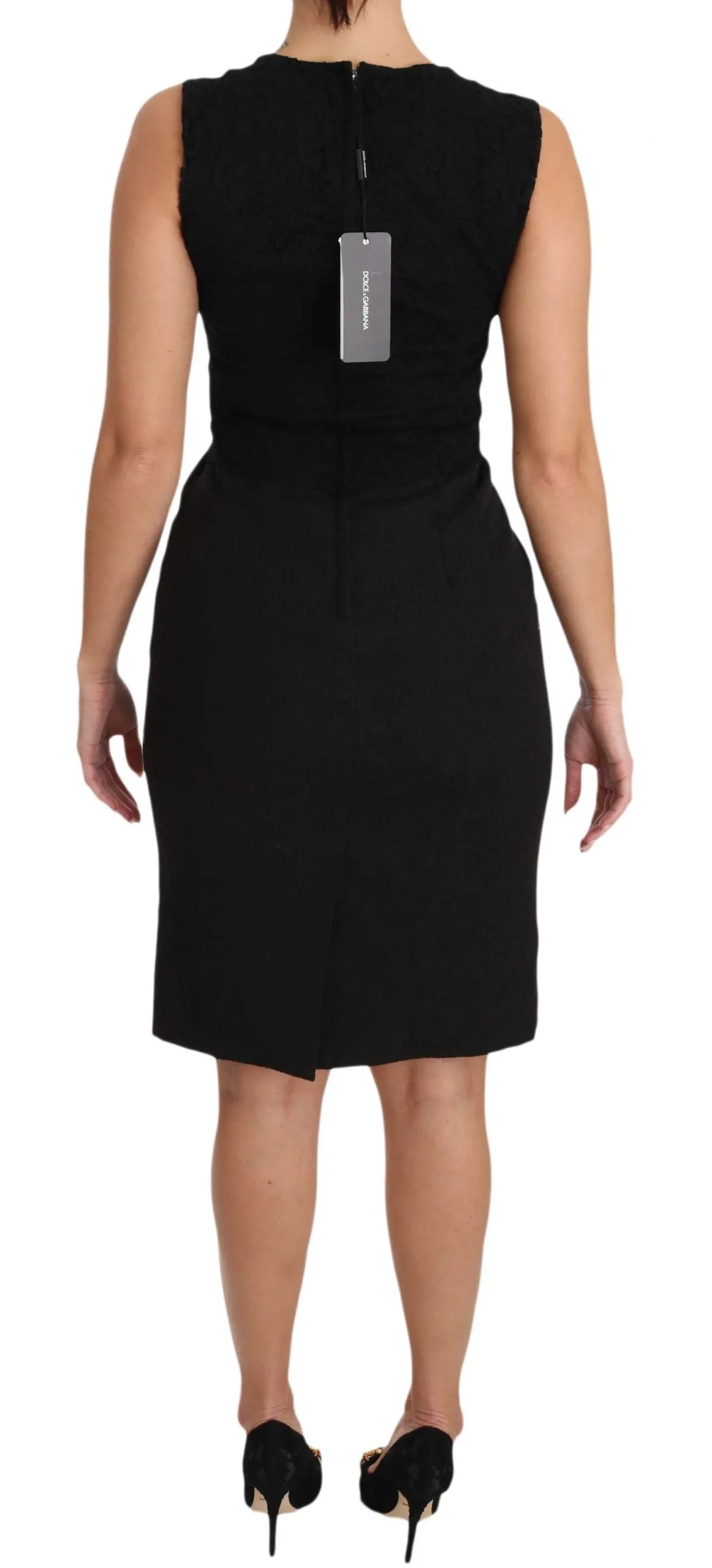 Black Stretch Sheath Bodycon Mini Dress