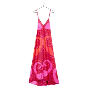 Ciringuito Ikat Dress - Pink Red