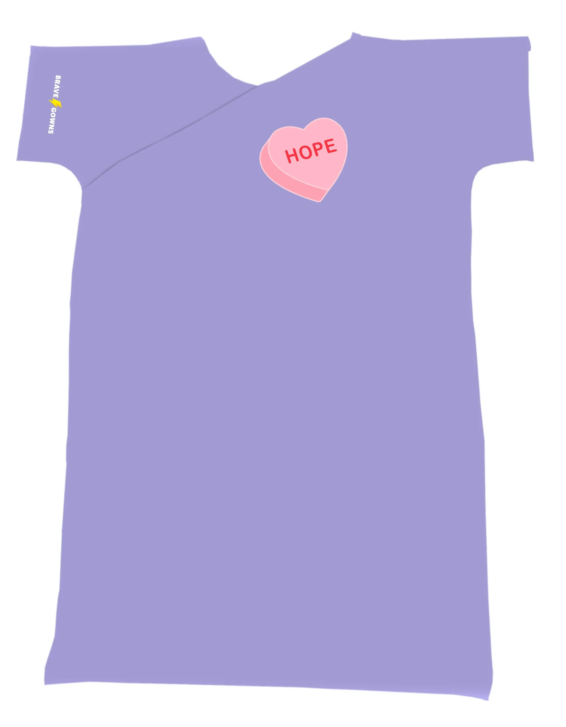 CONVERSATION HEART HOPE GOWN
