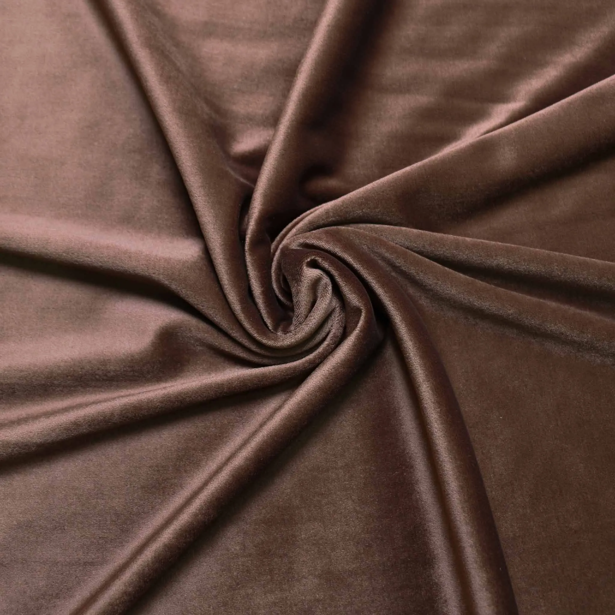 Cotton Velour - Blue, brown, cream