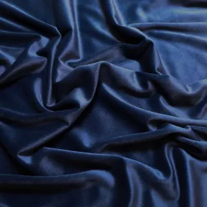 Cotton Velour - Blue, brown, cream