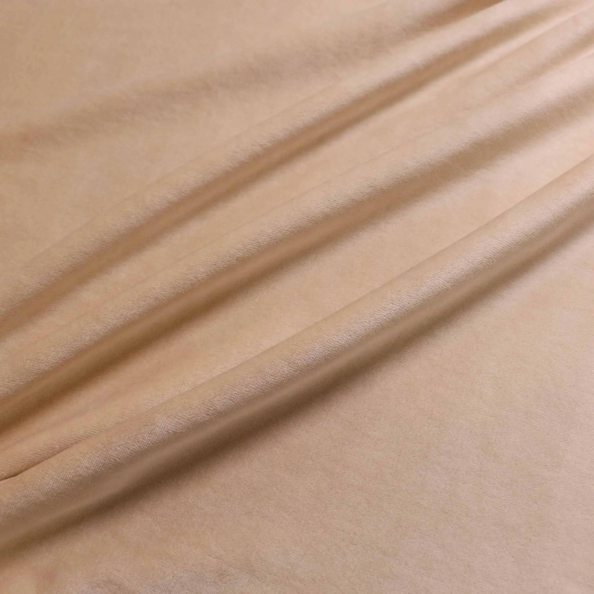 Cotton Velour - Blue, brown, cream