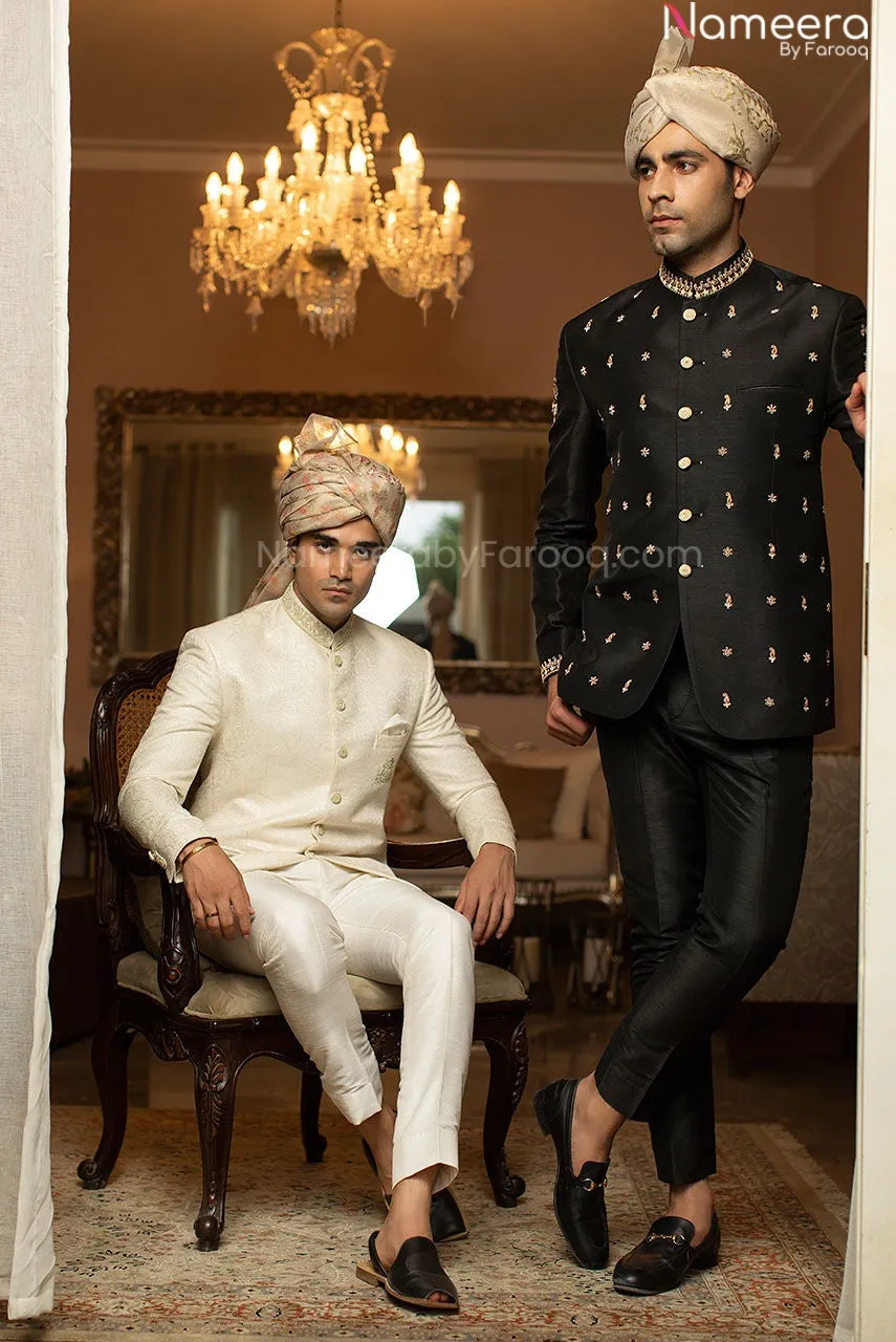 Designer Pakistani Mens Waistcoat for Wedding Wear #GN62