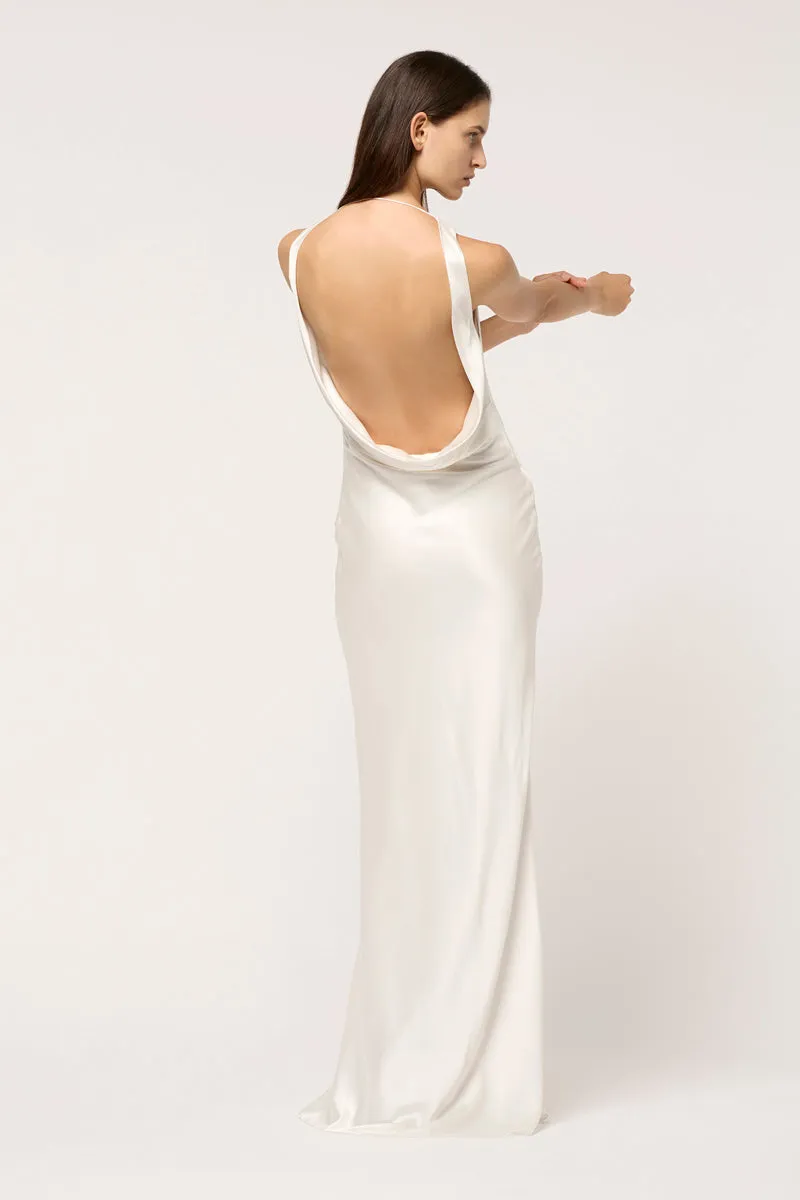 DRAPE FRONT MAXI DRESS - PRE ORDER -