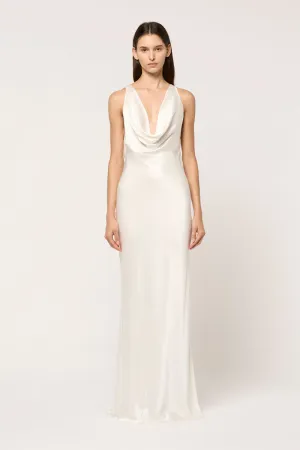 DRAPE FRONT MAXI DRESS - PRE ORDER -