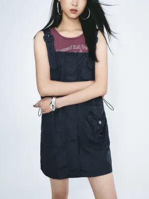 Drawstring Pinafore Dresses