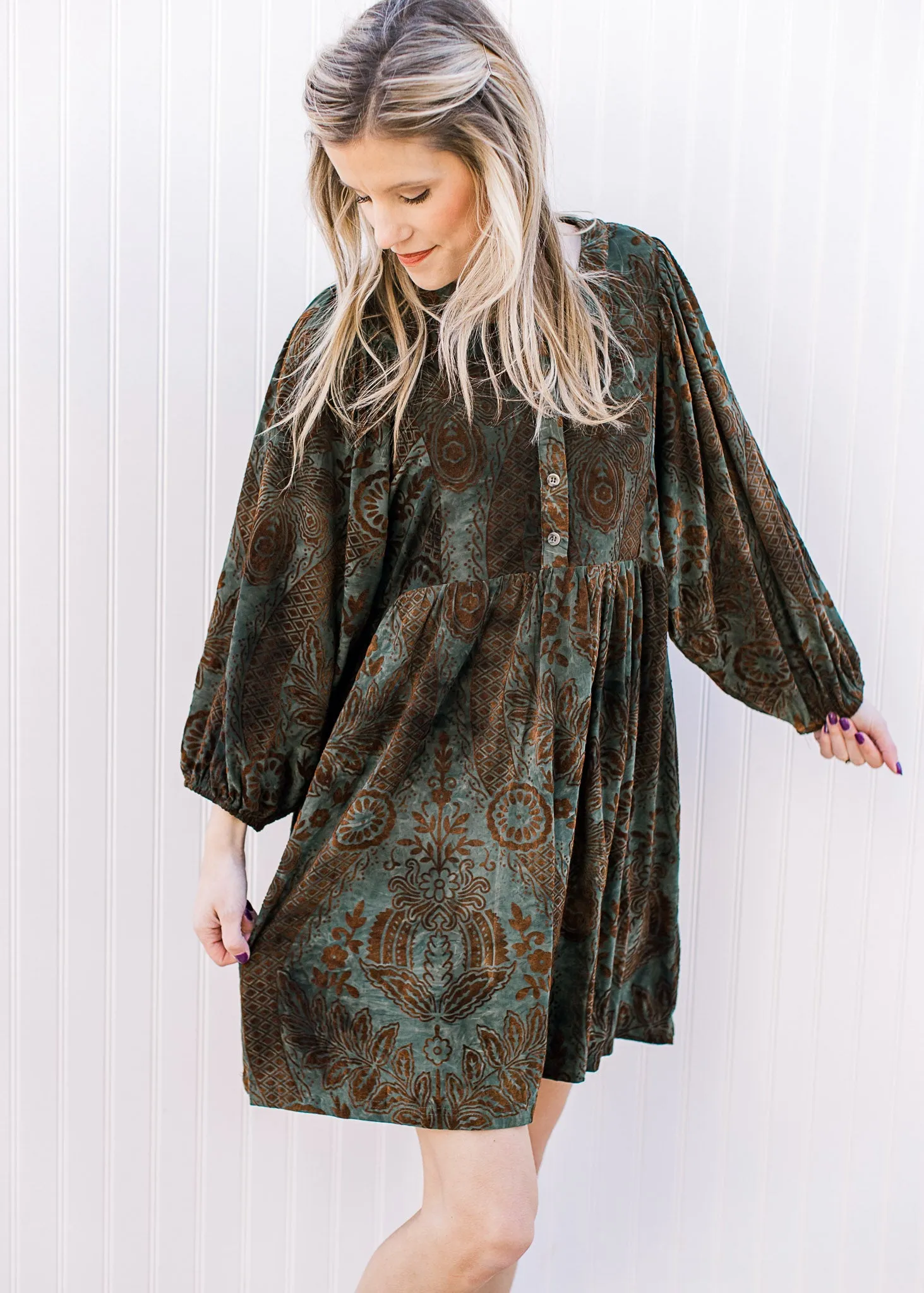 Dusted Green Dress