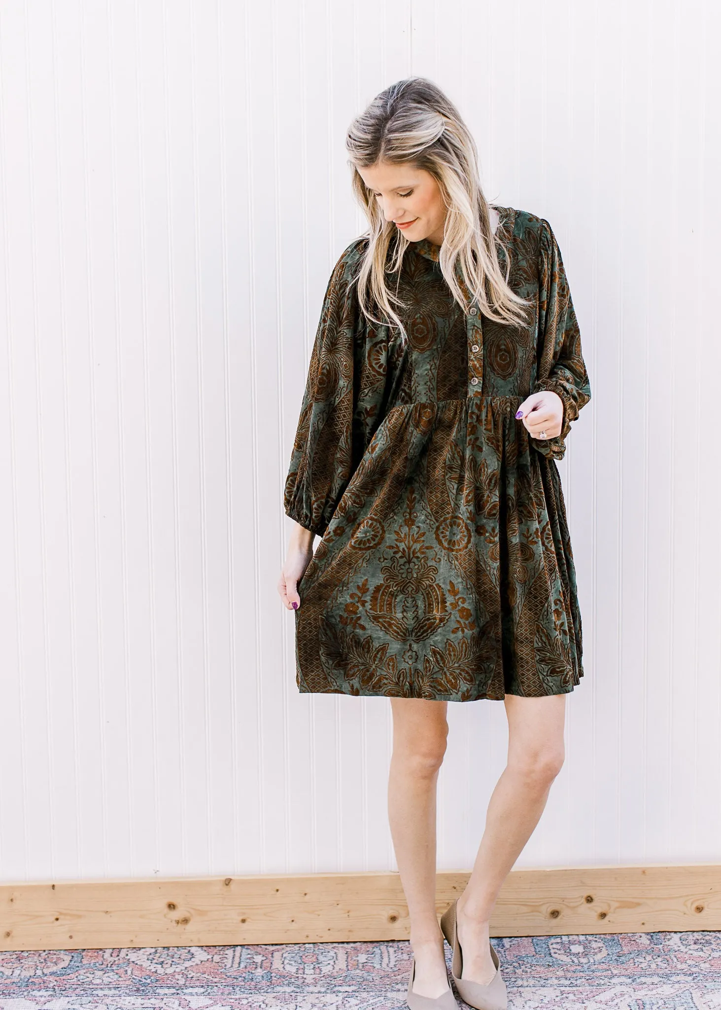 Dusted Green Dress