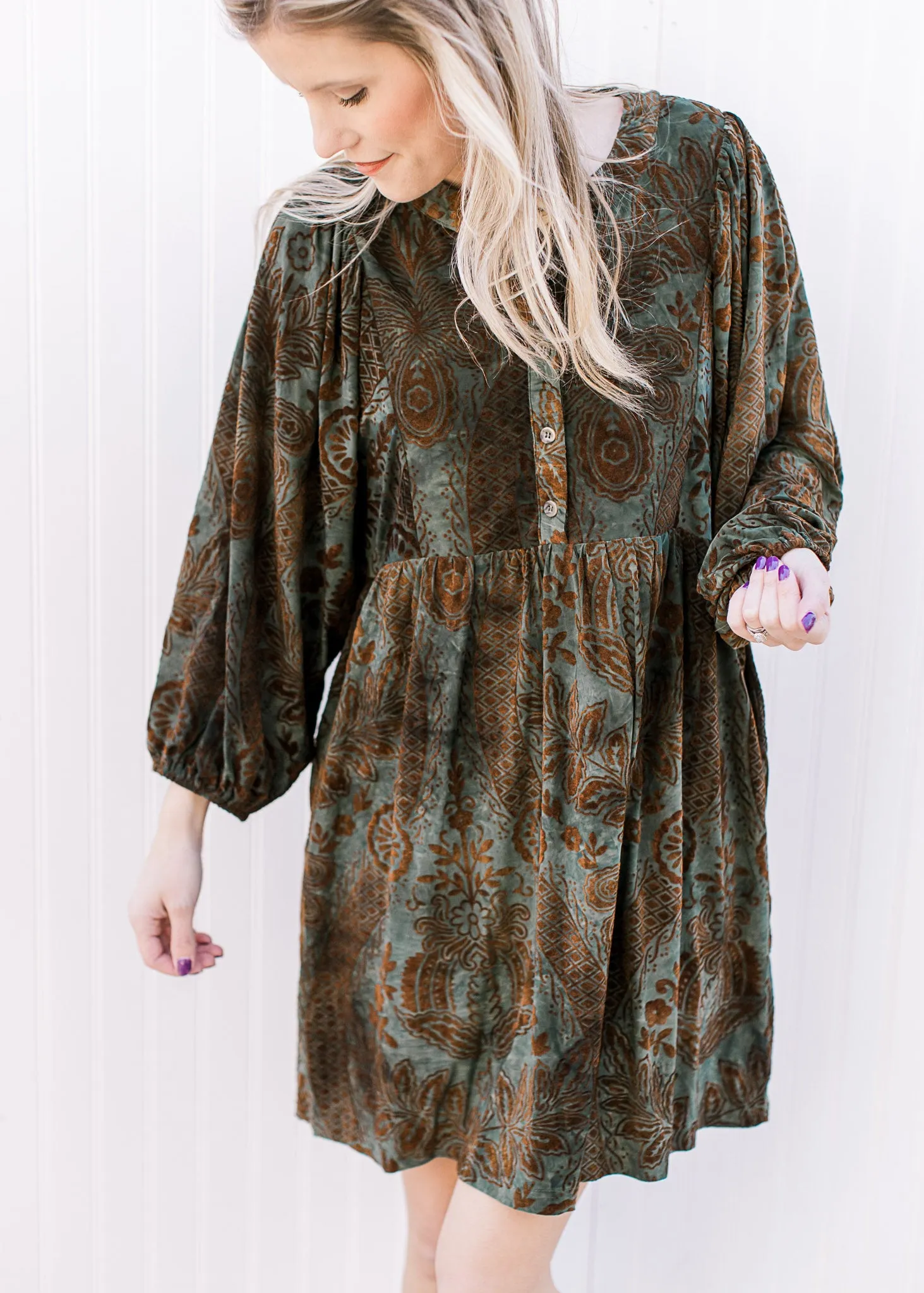 Dusted Green Dress