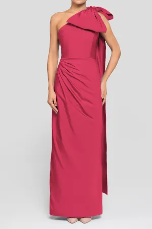 Elara Silk Faille Column Gown