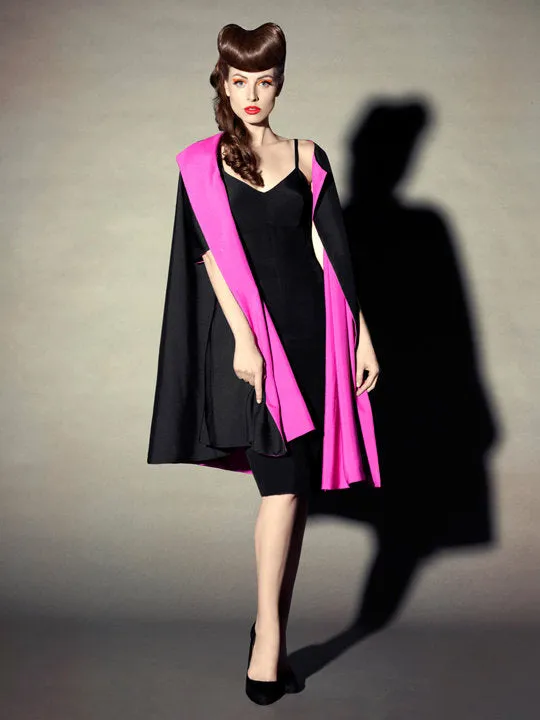 ELIZABETH MASON COUTURE 'Mae' Reversible Silk Coat