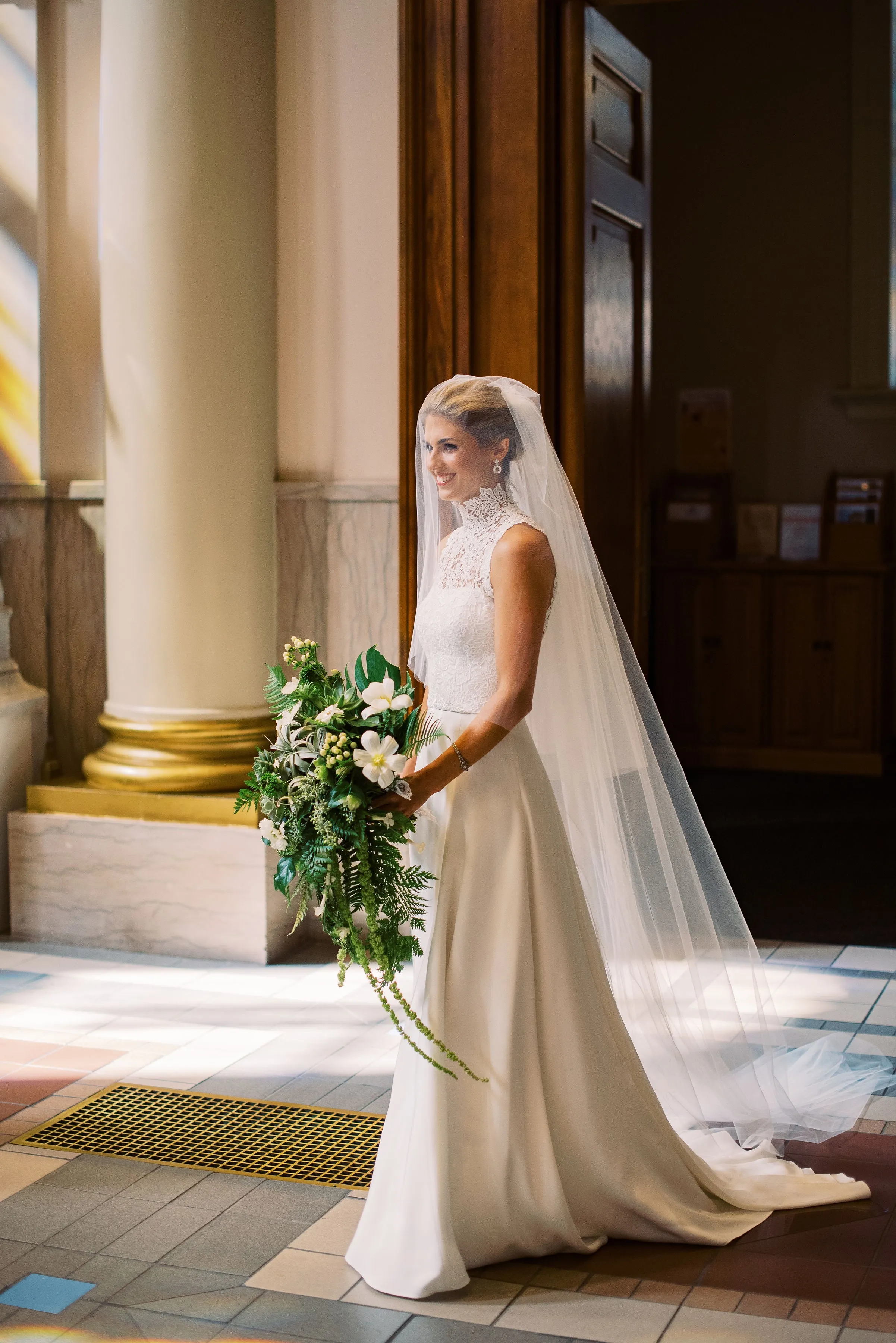 Elizabeth Two-Tier Cascade Veil