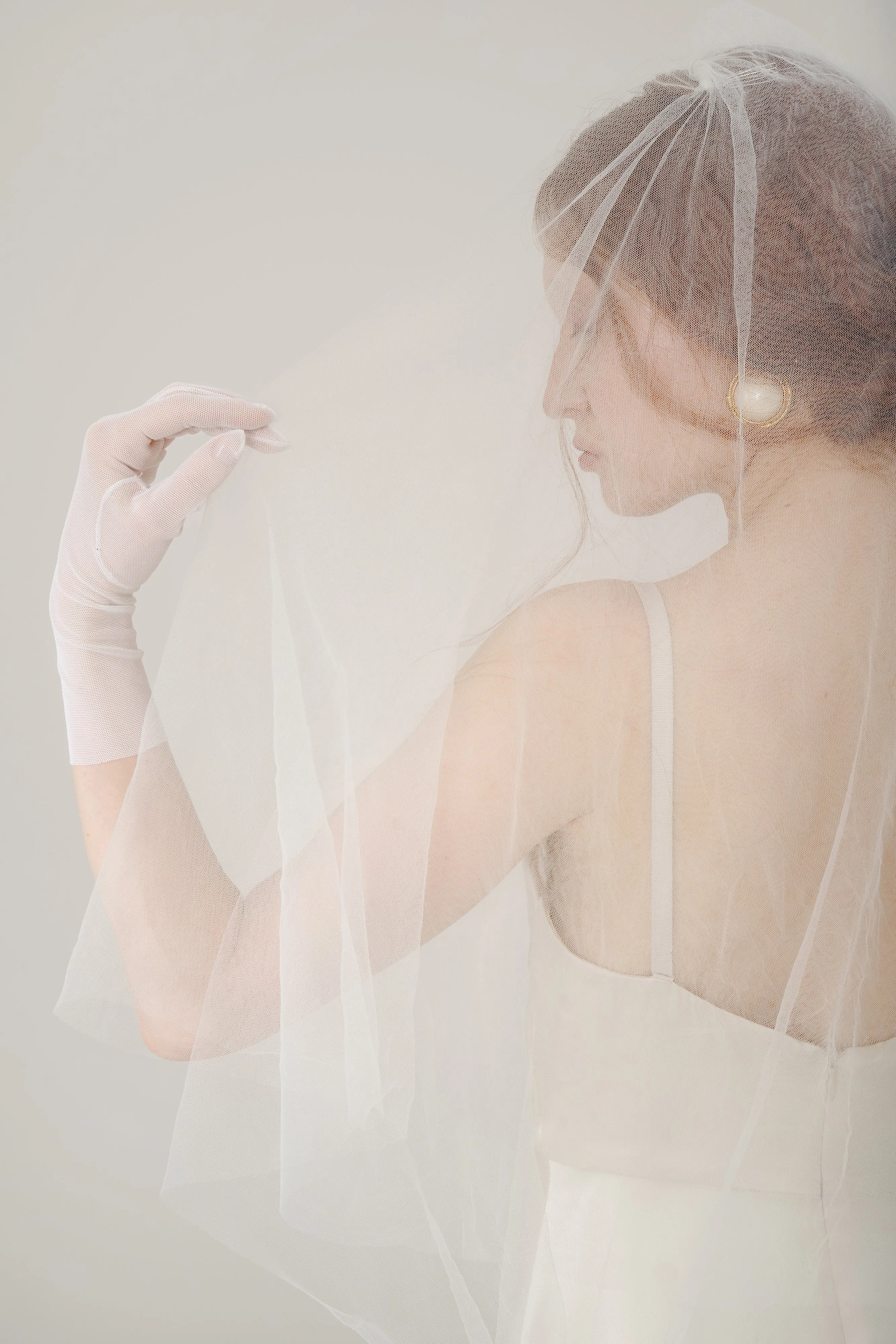 Elizabeth Two-Tier Cascade Veil