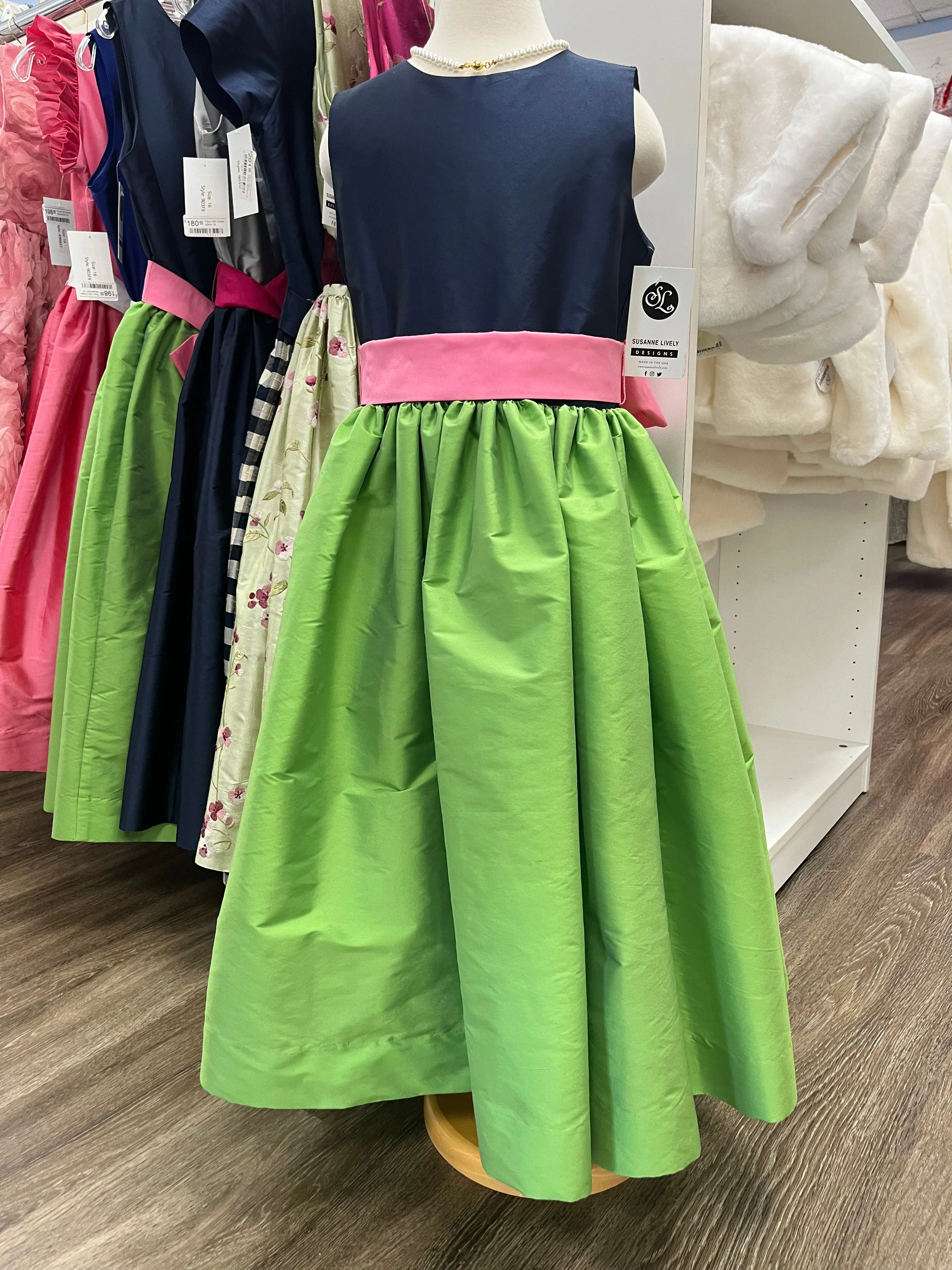 Faux Silk Dress