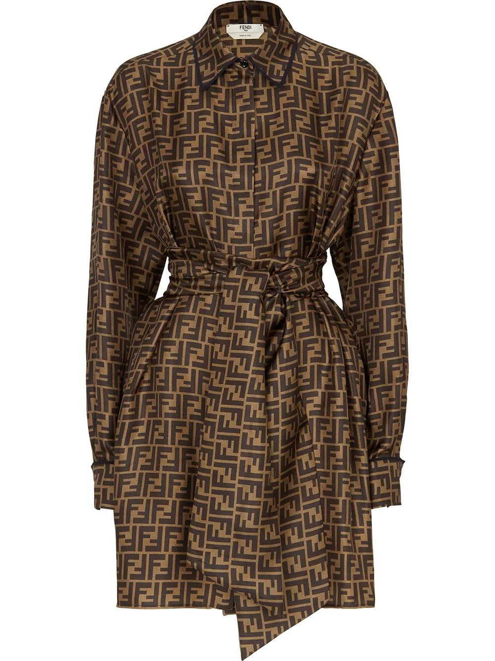 Ff silk shirtdress