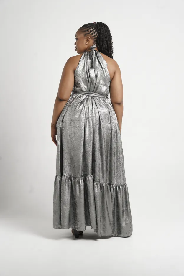 Fluidity De Chine Frill Dress