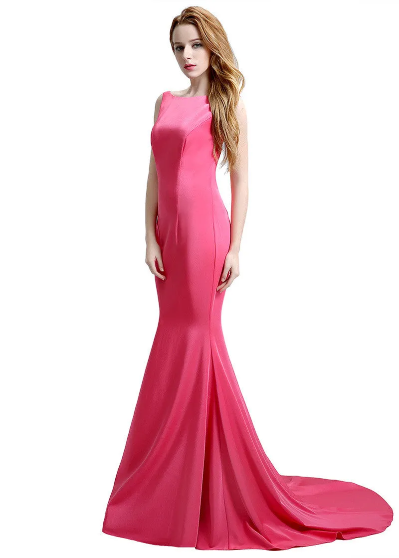 Fuchsia Mermaid Evening Dresses