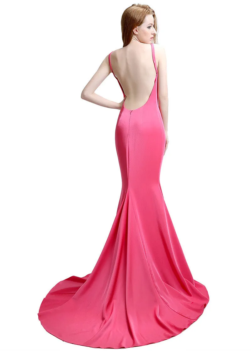Fuchsia Mermaid Evening Dresses
