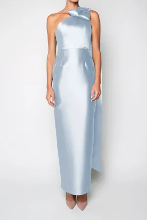 Gabriella Silk and Wool Column Gown
