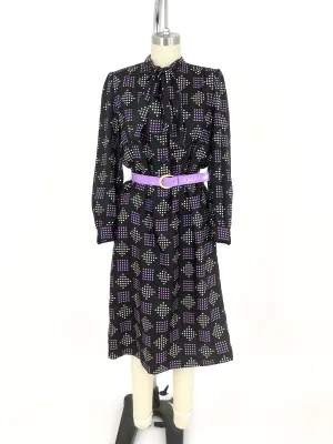 Givenchy Nouvelle Boutique Silk Belted Dress